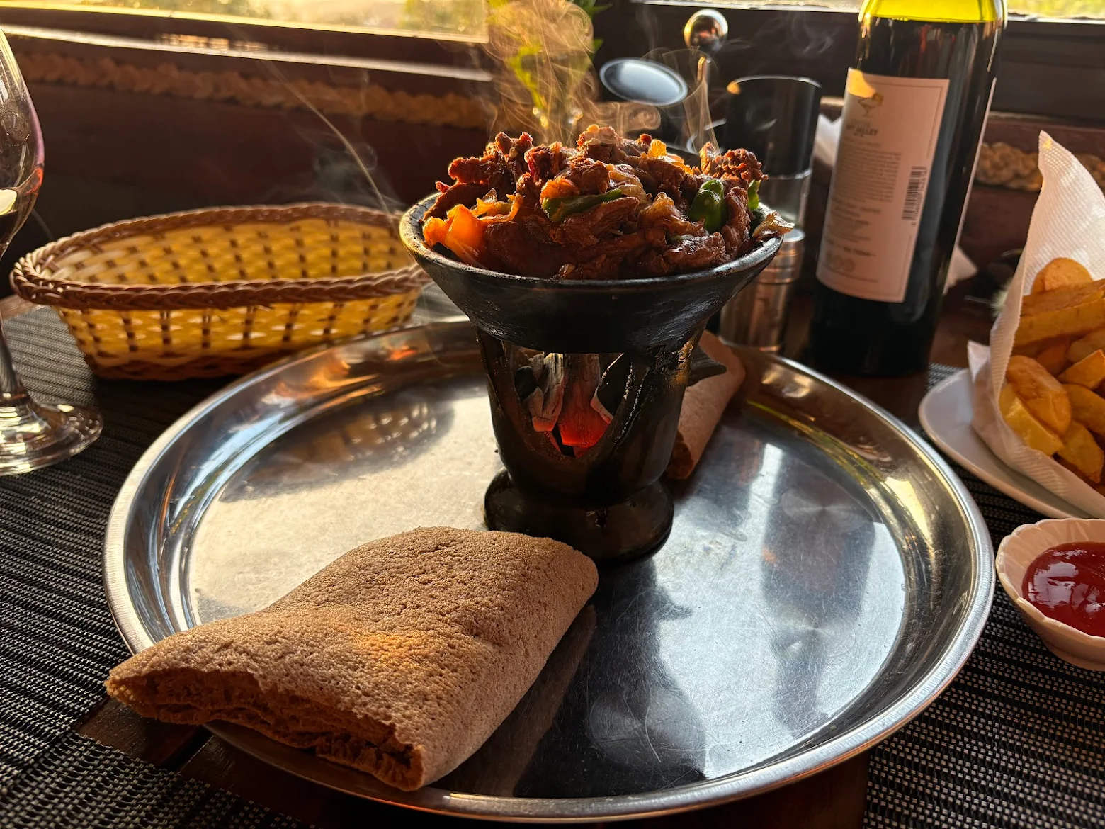 Ethiopian food platter